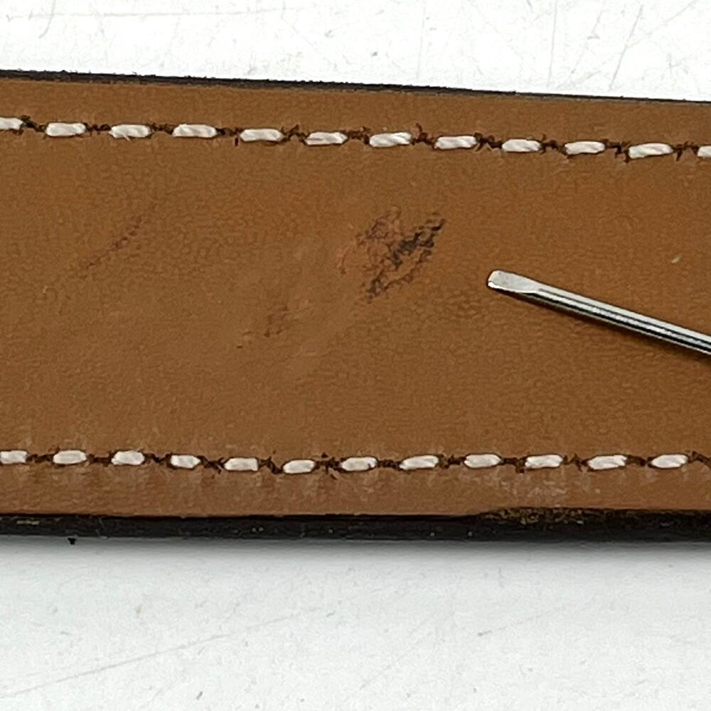 Aker NRA Walker Ranger Belt Sz46 Brown Leather Brass Buckle Made in USA B10-46 - Picture 12 of 12